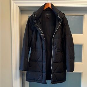Lands' End Women's Black Winter Puffer Coat